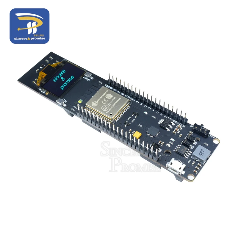 0,96 дюймовый oled-дисплей 18650 литиевая батарея WiFi Bluetooth щит ESP32 ESP-32 ESP8266 CP2102 модуль макетной платы - Цвет: Blue