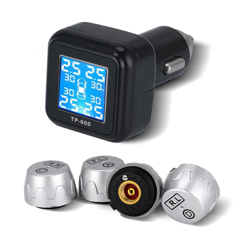 Беспроводная умная Автомобильная TPMS 12V Цифровая система контроля давления в