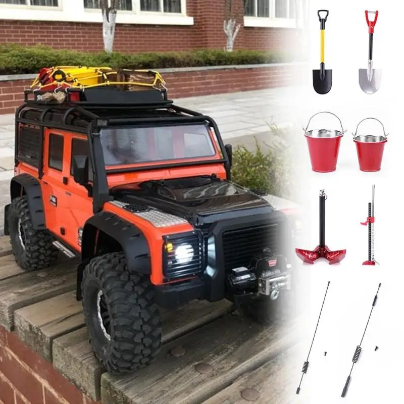 RC Rock Crawler 1:10 аксессуар скользящий металлический домкрат пластиковая Лопата ведро
