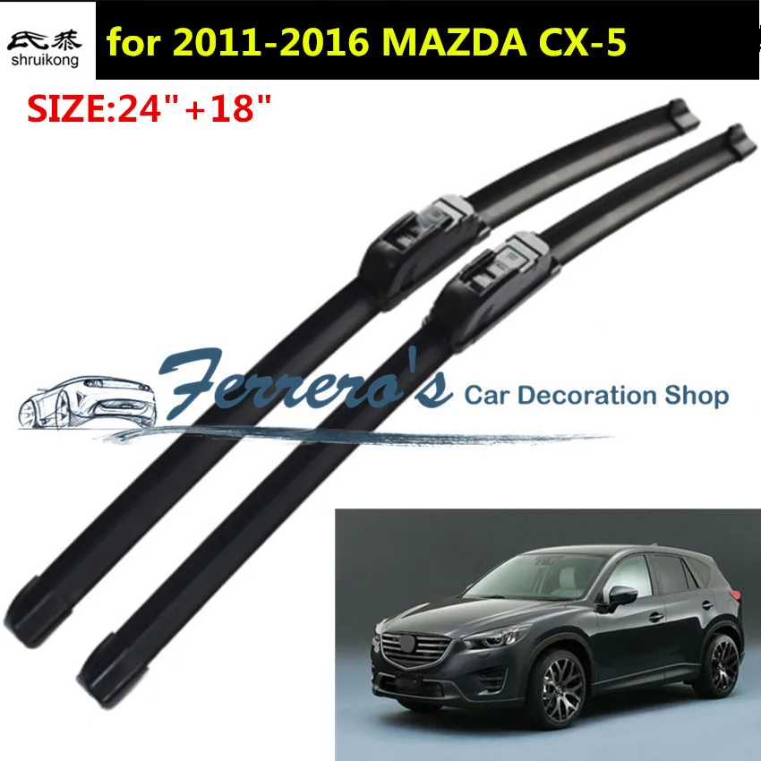 2 шт./лот SG 001 стеклоочистителей для 2011 2016 MAZDA CX 5 CX5 KE GH 24 &quot+ 18&quot Fit Стандартный J
