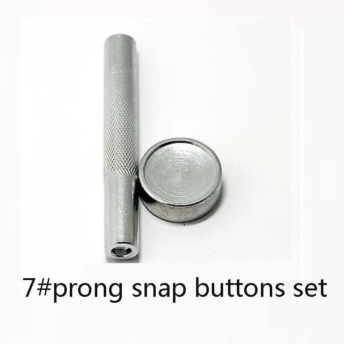 7 prong snap buttons Ручной пресс кнопка инструмент для зубец/защелка-стержень заклепки Кнопка 8-14 мм/633/831/201/203 Одежда «сделай сам» - Color: 7 prong snap buttons
