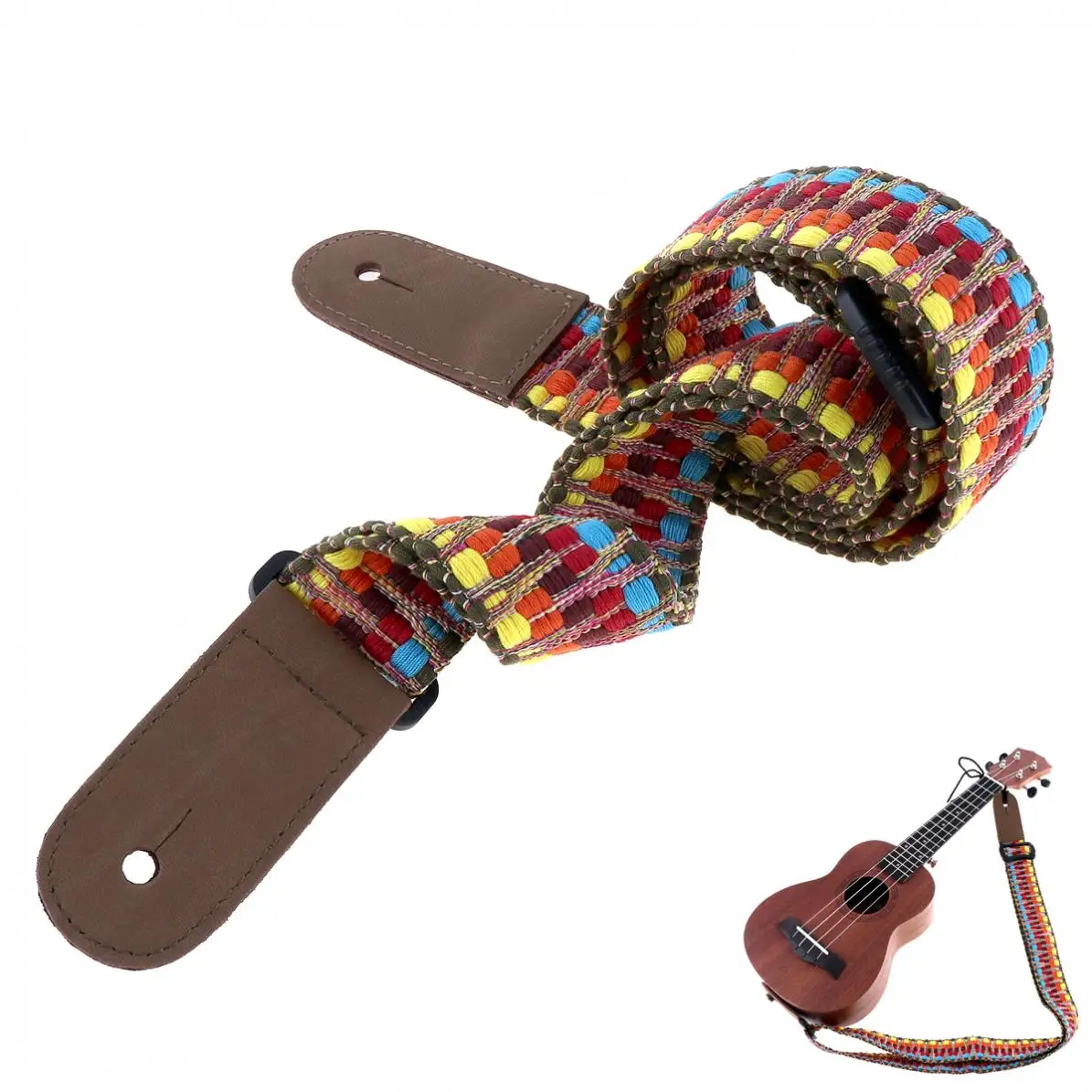 Укулеле регулируемое из натуральной кожи длина 75 130 см ширина 4 см|color ukulele|strap