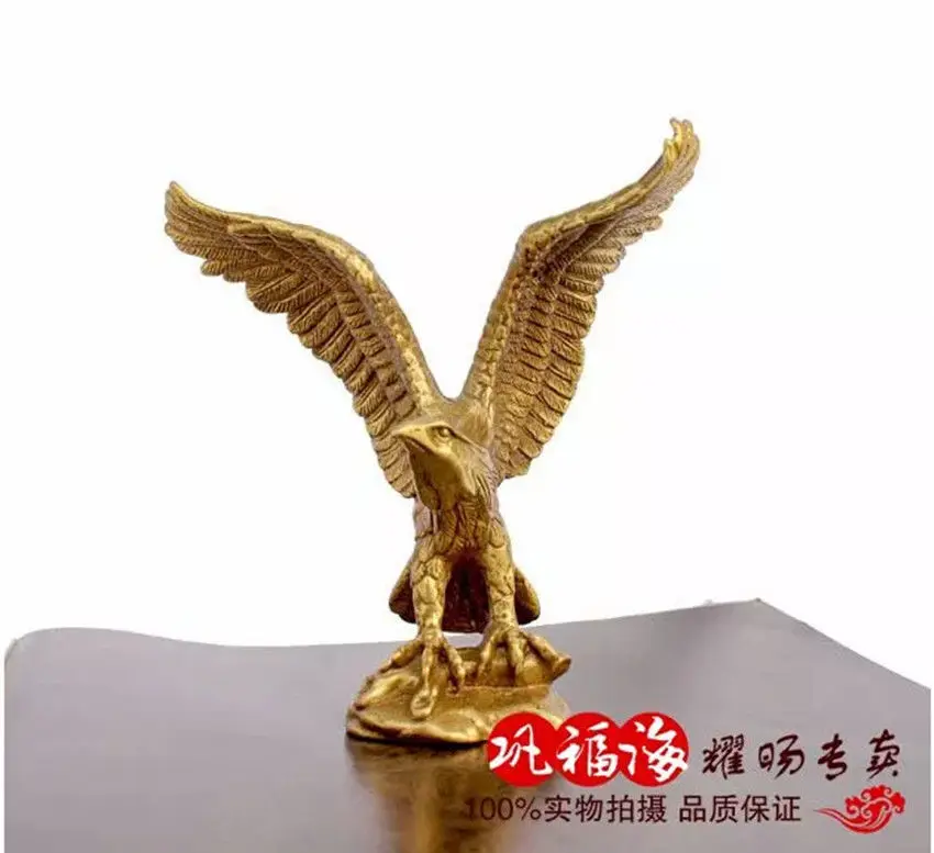 Китайская Бронзовая латунная Статуя Орла/фигурка ястреба 4 5 дюйма|eagle figurine|eagle
