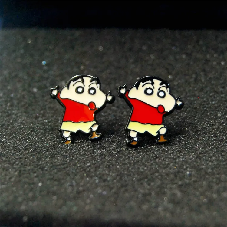 IVYYE Crayon Shin-chan Япония Мода Аниме Сережка с героями мультфильмов милые серьги-гвоздики с животными для женщин девочек детские ювелирные изделия Рождественский подарок