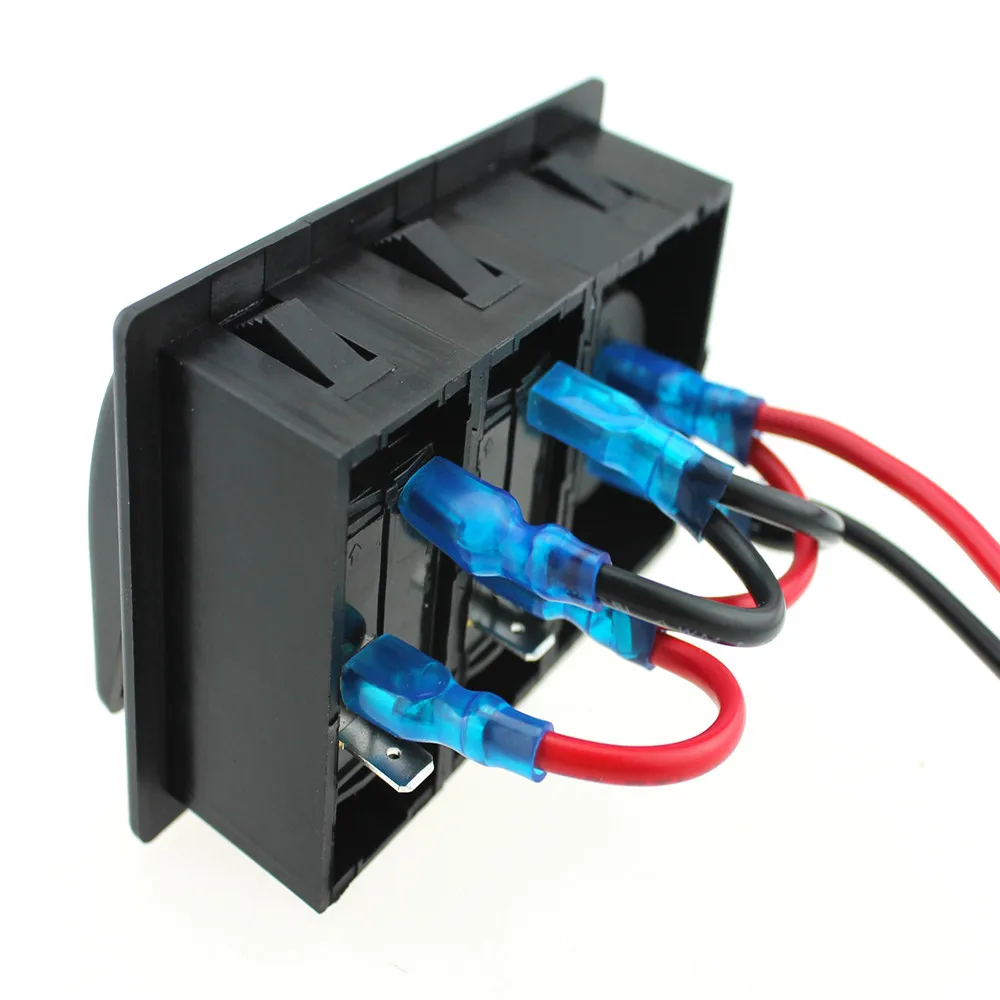 Светодиодный цифровой вольтметр с переключателем качалкой управляемым дисплеем