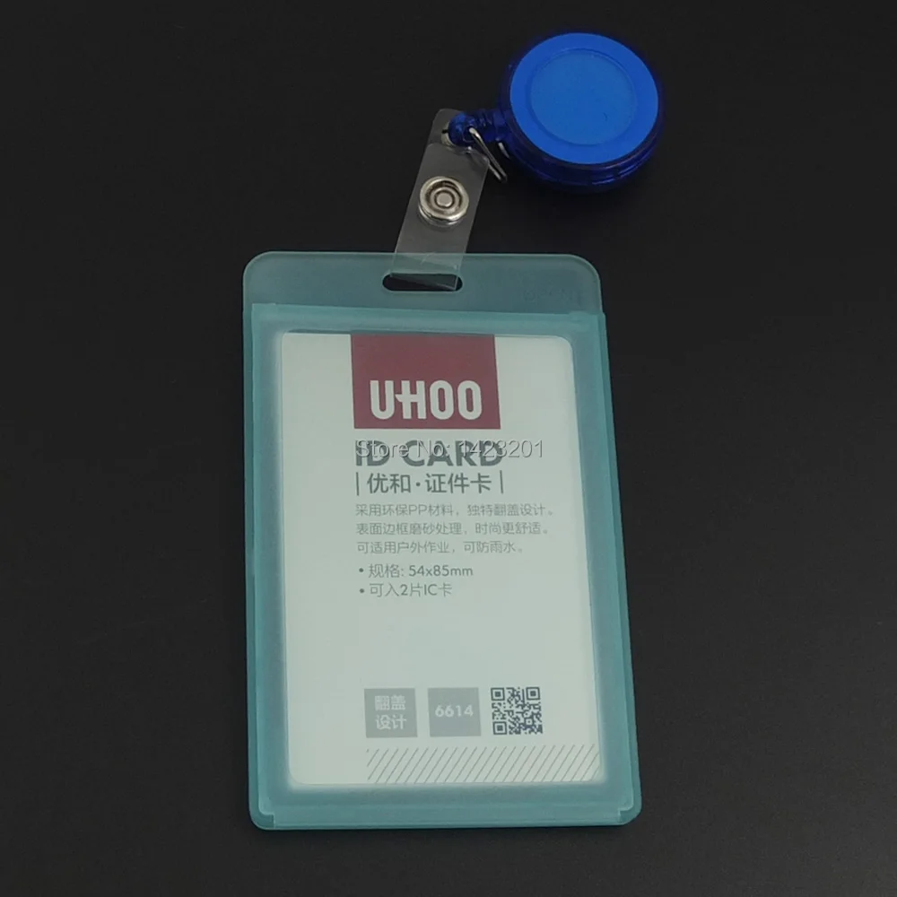 5 шт./лот жесткий держатель для удостоверения личности + выдвижная катушка YOYO шнур