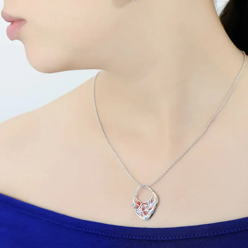 Подвеска подходит для ожерелья цепь женщин яркий эмалированный с цветами кулон