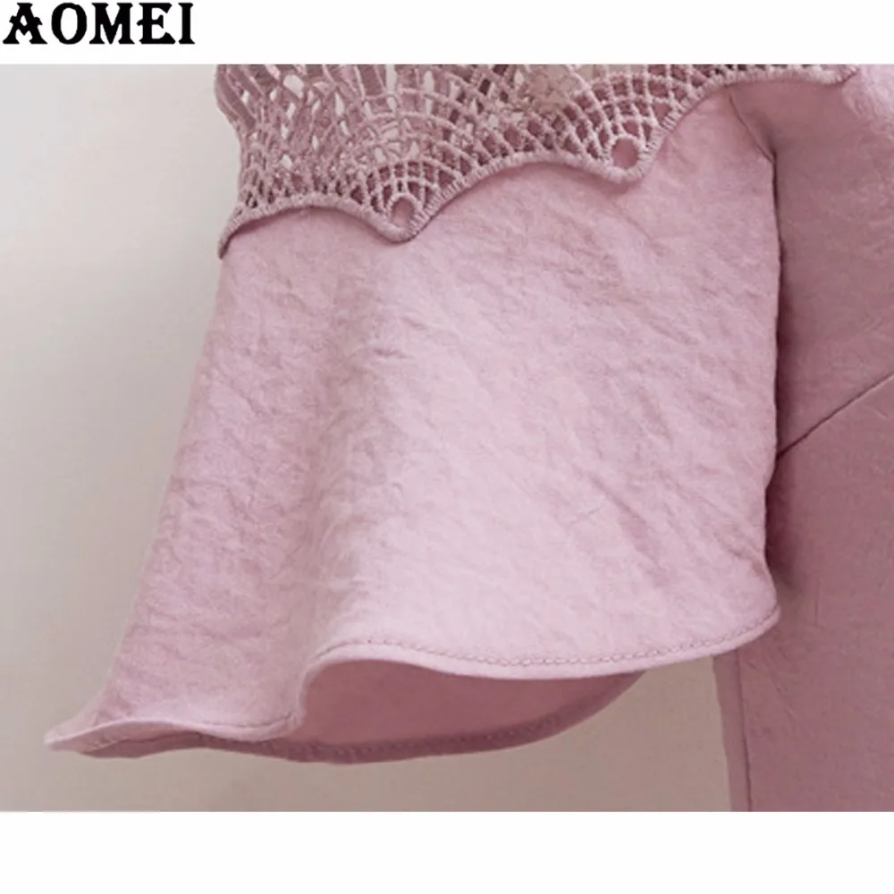 Платье женское кружевное с открытыми плечами повседневное Плиссированное на