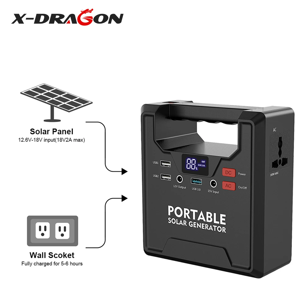 X DRAGON Power Bank 230 V/110 V портативный генератор зарядное устройство для Сотовые