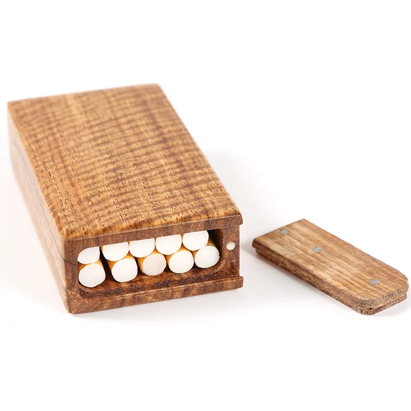 Портсигар деревянный сандаловый Ёжик Портативный 10 креативный