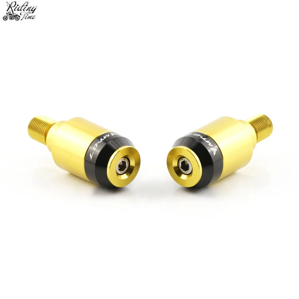 Motorcycle Handlebar Caps Grips Ends For Yamaha MT07 MT 07 FZ07 FZ 07 Handle Bar Ends Cap Grip End