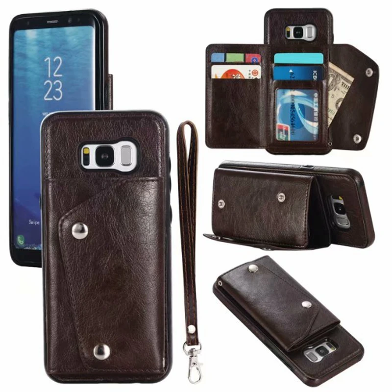 Кожаный чехол HOTR S9 Plus для Samsung s7 S7 Edge s8 S8 s9 Note 8 из искусственной кожи с откидной