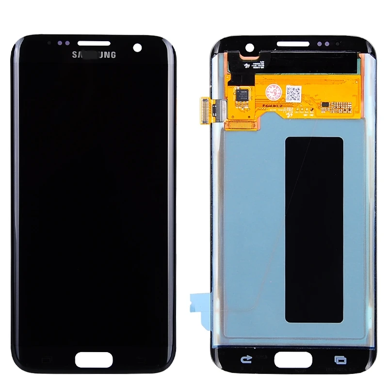Черный для samsung S7 edge 100% Фирменная новинка оригинальный НЕТ Dead Pixel ЖК без рамки