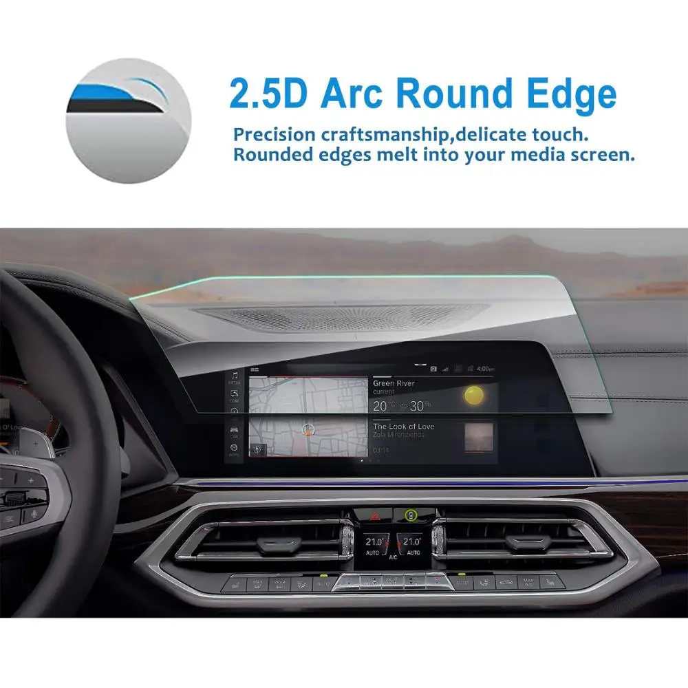 12.3 Inch for BMW X5 X7 x 5 G05 G07 2019 Car Navigation Tempered Glass Screen Protector LCD Display Center Touch Protective Film |