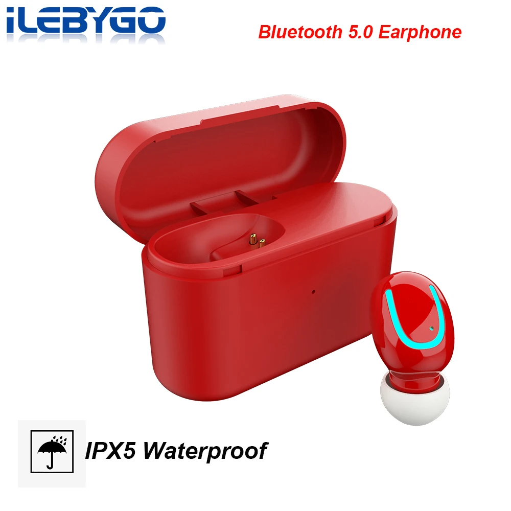 5 шт./лот Ilebygo Bluetooth V5.0 наушники СПЦ Беспроводной гарнитуры громкой связи Спорт