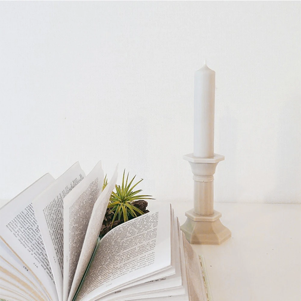 Свеча INS в римском стиле на колонне современный дизайн декоративная 3D форме