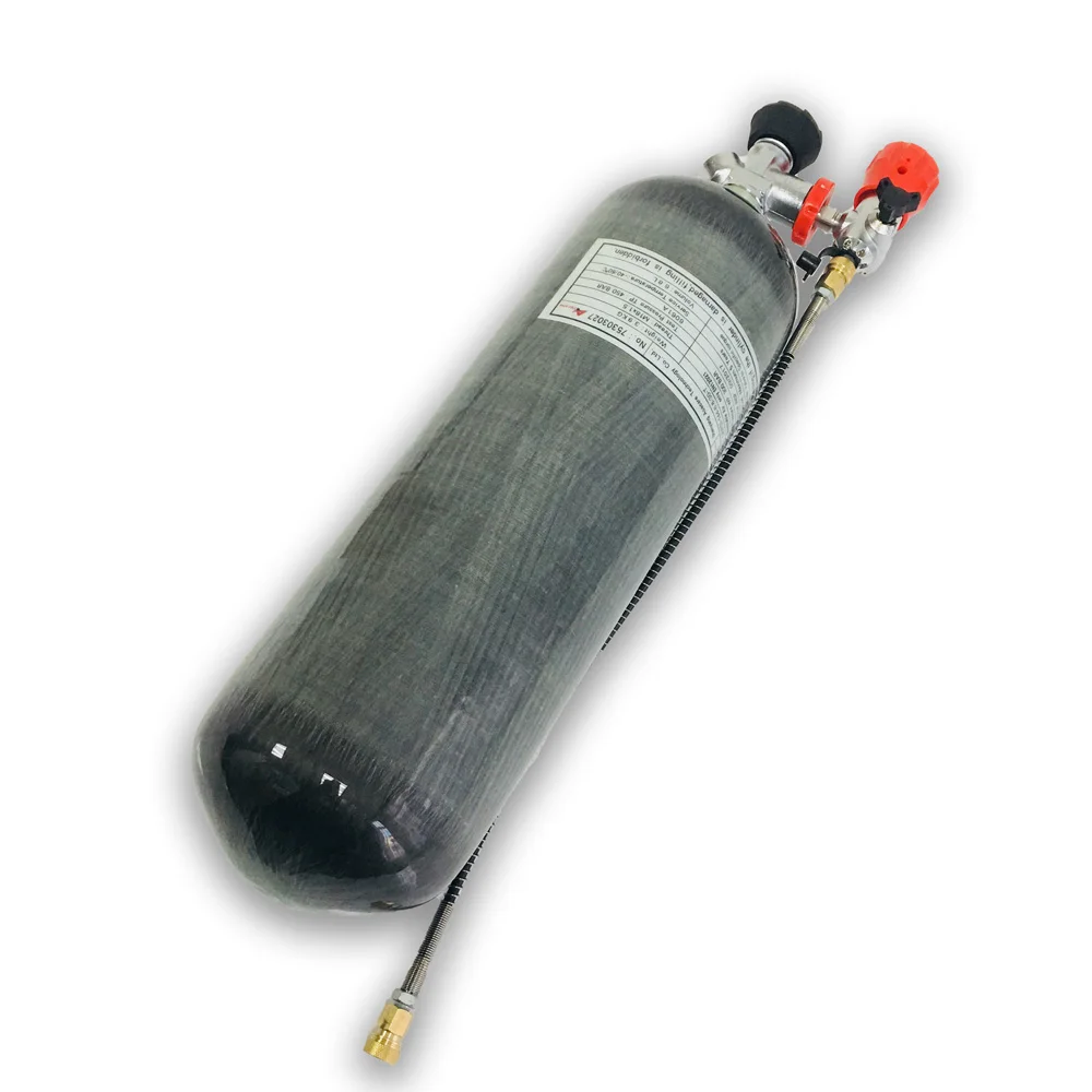 tank and valve AC168301 цилиндр акваланга Pcp пневматическая винтовка подводный пистолет из углеродного волокна Воздушный пистолет Танк 6.8л 300 бар CE клапан Дайвинг цилиндр Acecare - Цвет: tank and valve