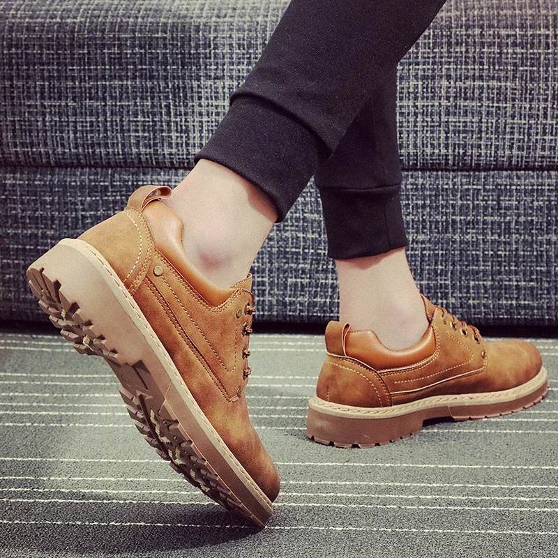Мужские ботинки на шнуровке уличные повседневные в британском стиле для пустыни