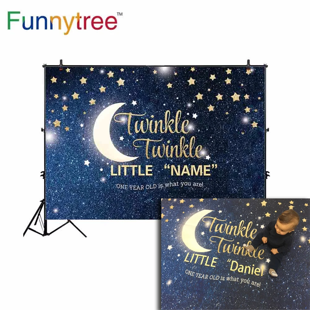 Фон для фотосъемки Funnytree Мерцающая маленькая звезда индивидуальный Фотофон |