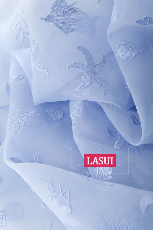 LASUI 3y = 1 шт. O0044 для платья, украшение занавески уникальный узор морей и океанов вышивка высокой плотности органзы кружева