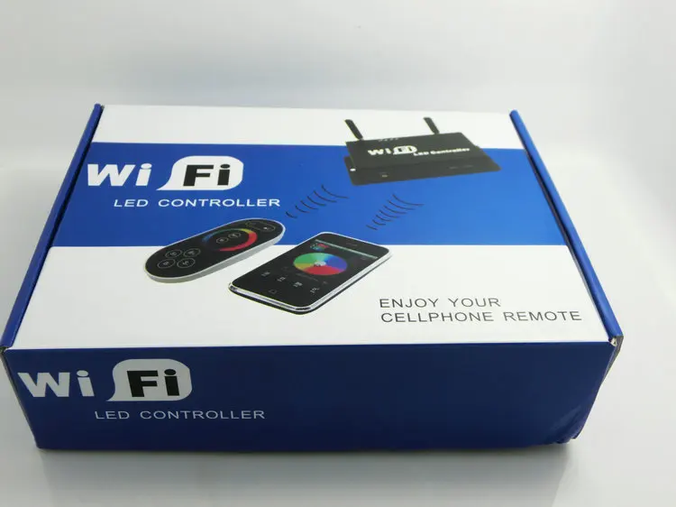 DC5 24V RF WiFi светодиодный контроллер RGB для мобильного телефона с сенсорной панелью