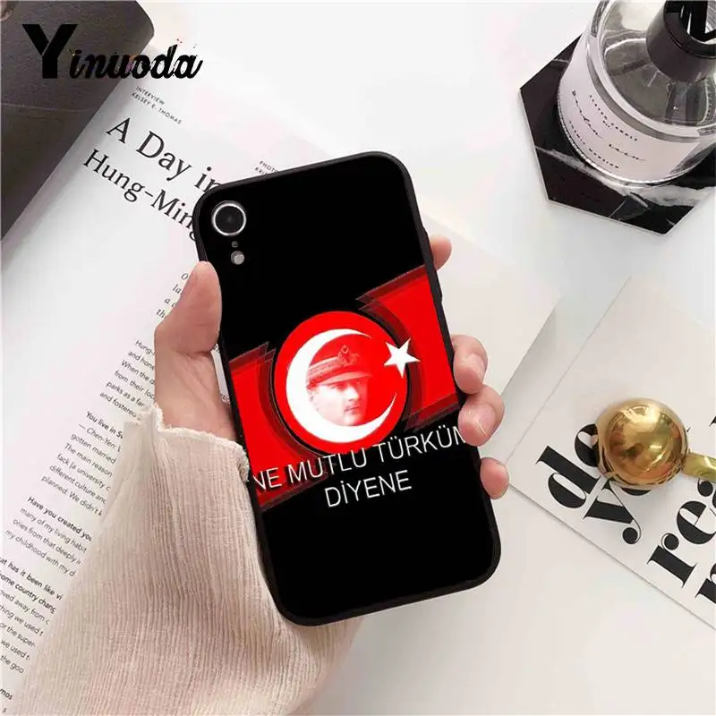 Yinuoda Турция Мустафа Kemal Ataturk чехол для телефона iPhone 8 7 6 6S 6Plus X XS MAX 5 5S SE XR 10 Чехлы 11 pro