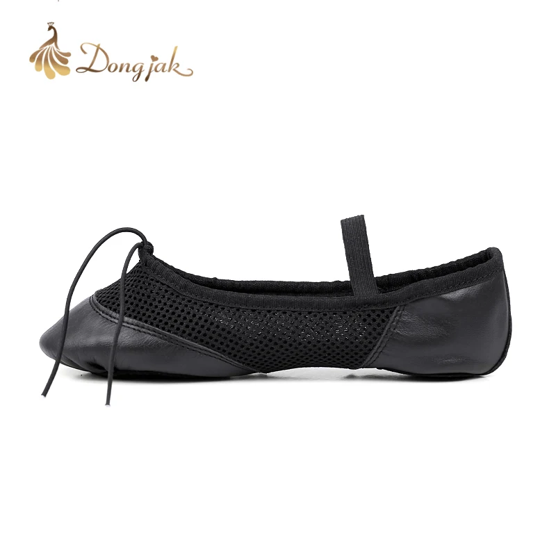 Новинка бесплатная доставка балетные туфли из натуральной кожи с сетчатой