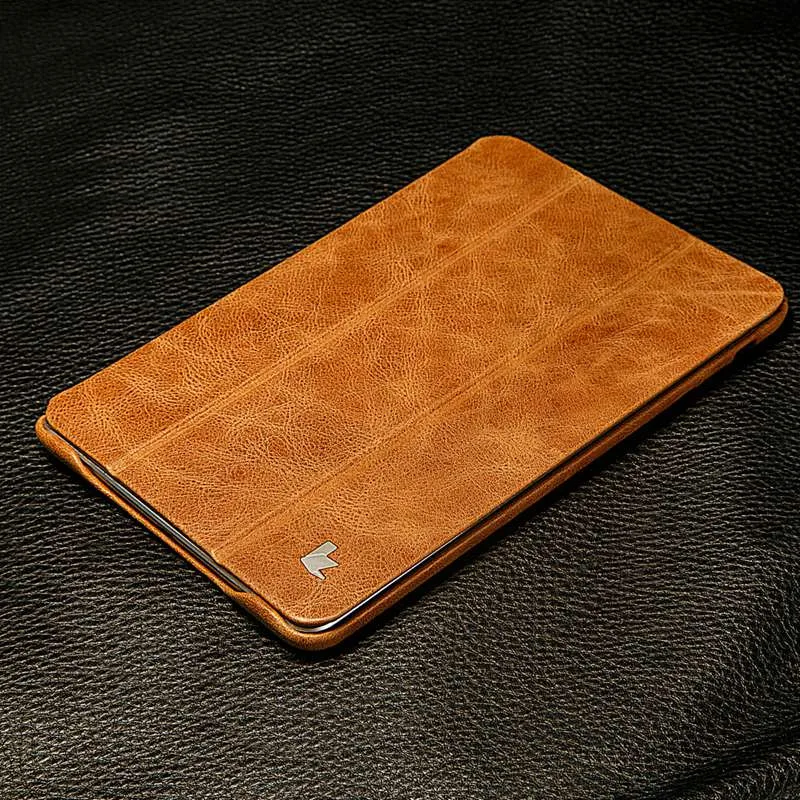 Jisoncase Роскошный чехол из натуральной кожи для iPad mini 2 3 тонкая подставка Folio флип смарт-чехол для iPad mini 1 2 3 чехол s Shell
