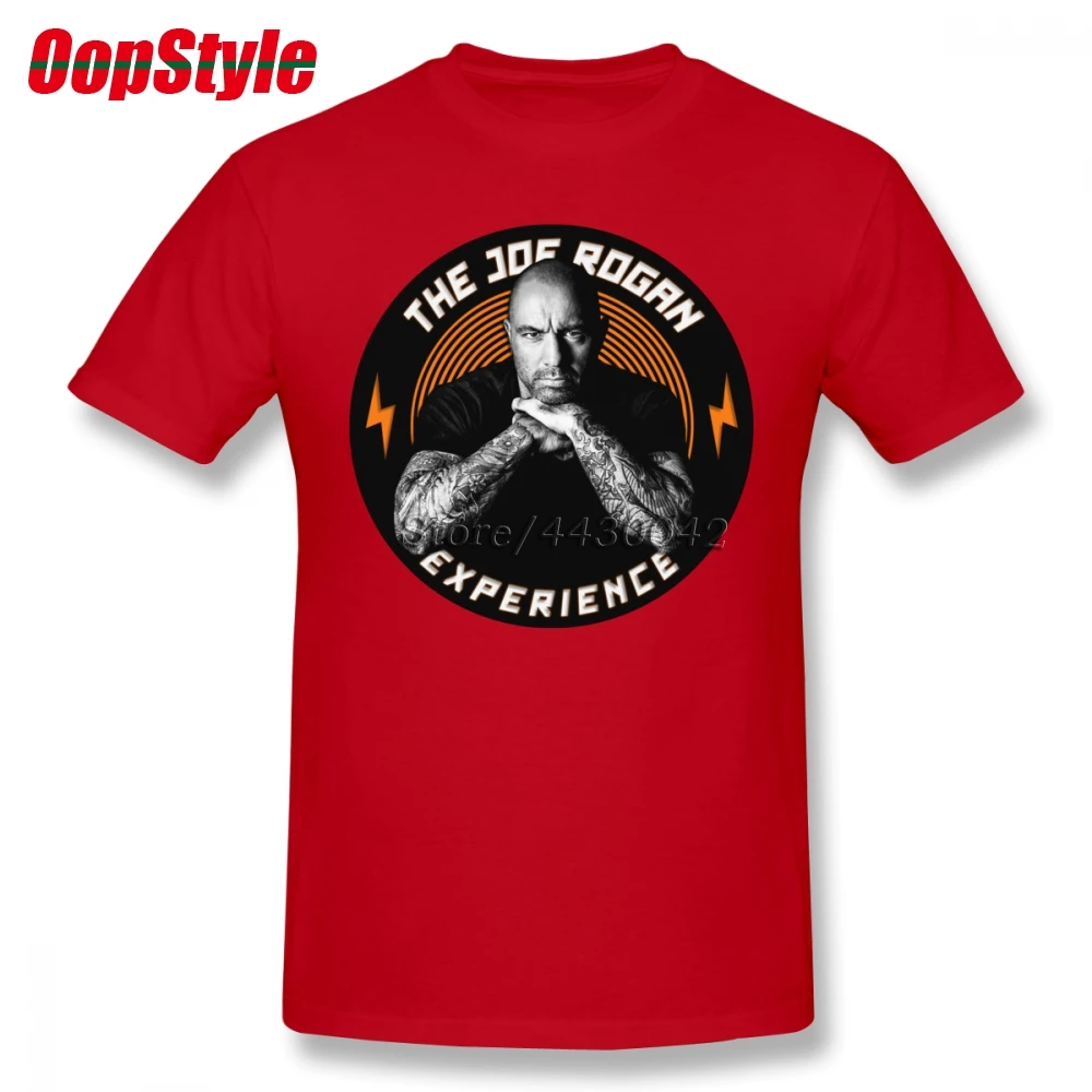 Мужская футболка с короткими рукавами Joe Rogan из чистого хлопка вырезом лодочкой и