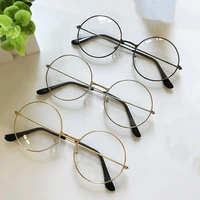 fashion vintage metal large roundtransparent glasses eyewear optical spectacles for men women eyewear frame party eyeglasses