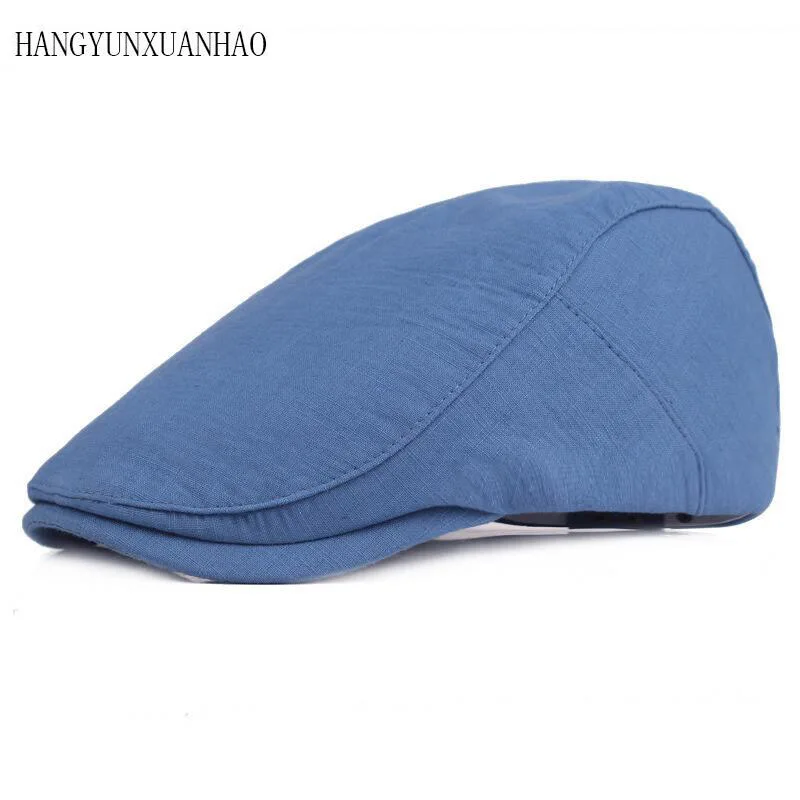

Spring Summer Sun Hats for Men Classic Western Newsboy Caps Woman Cotton Blend Ivy Caps Flat Brim Adjustable Men Beret Cap