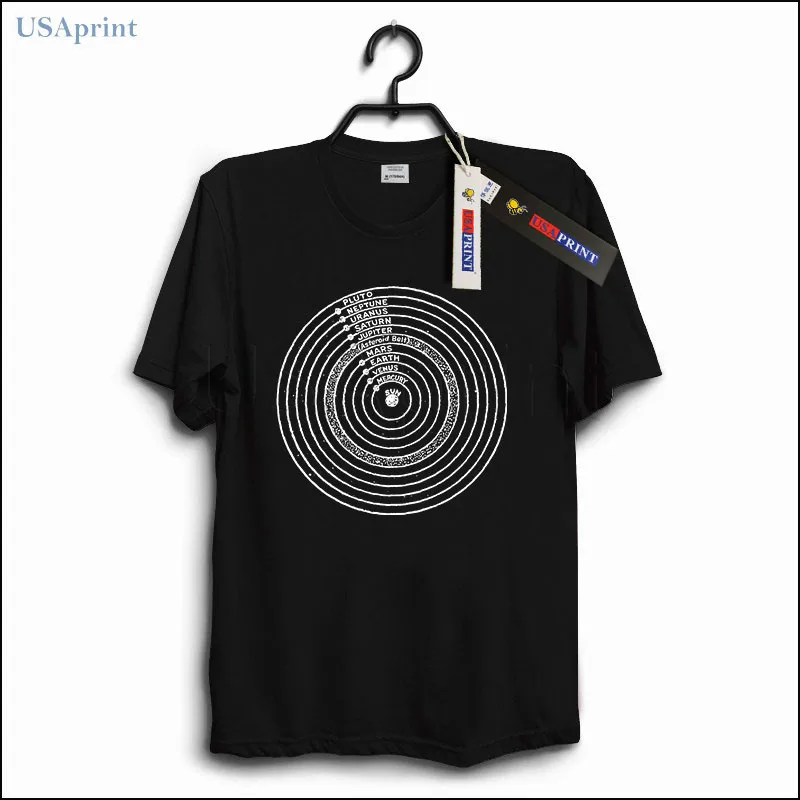 USAprint Для мужчин Костюмы Винтаж наука Вселенная футболки солнечной Системы