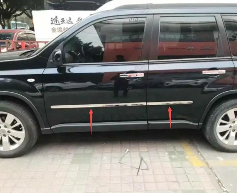 Молдинговая полоса из нержавеющей стали для боковой двери Накладка Nissan X Trail T31 2007
