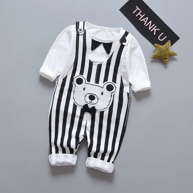 Одежда для младенцев весенне-осенние комплекты одежды маленьких мальчиков