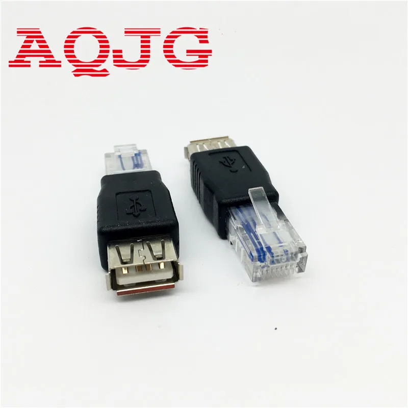

Прозрачная головка для ПК RJ45 штекер-USB 2,0 AF A гнездо адаптер Коннектор для ноутбука LAN Сетевой кабель Ethernet преобразователь Переходник штекер