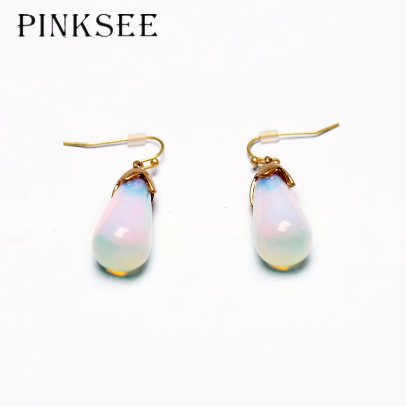 Pinksee новый геометрический Кристалл Висячие серьги темперамент для Для женщин