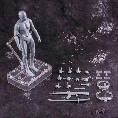 28cm1/6 она подвижное тело мужской женский Коллекционная фигурка игрушки серый Делюкс издание живопись аниме модель кукла манекен арт эскиз - Цвет: nv