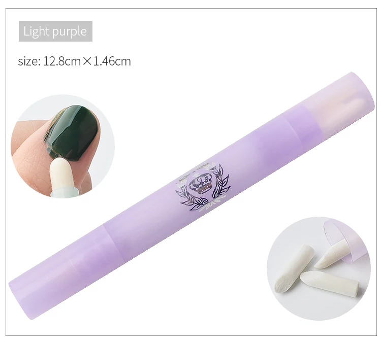 Light Purple 1 шт. 4 мл ручка для удаления лака с ногтей с 3 насадками для ручек маникюрные изделия смягчающее средство для очистки ногтей инструменты для коррекции ногтей 4 цвета - Цвет: Light Purple