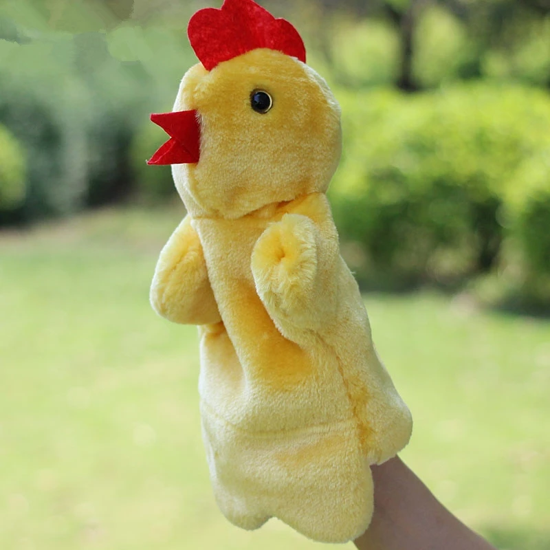 Ранняя развивающая кукла игрушки для животных ручная мультяшная курица плюшевые