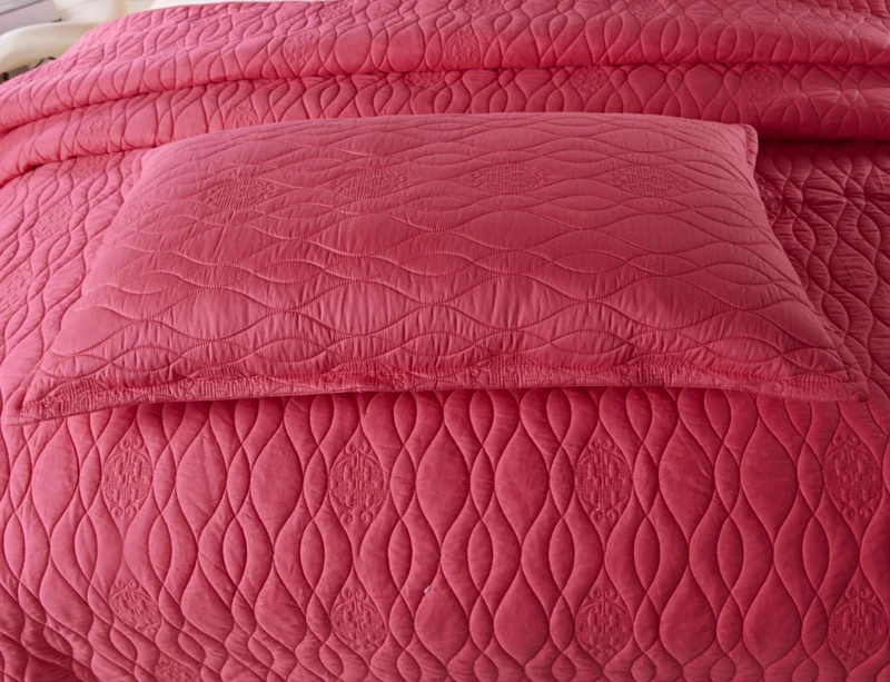 

White Brown Rose Red Blue luxury European Style 100% Cotton Bedspread Pillowcases Bed Sheet Bed Cover blanket 220X240cm 3pcs