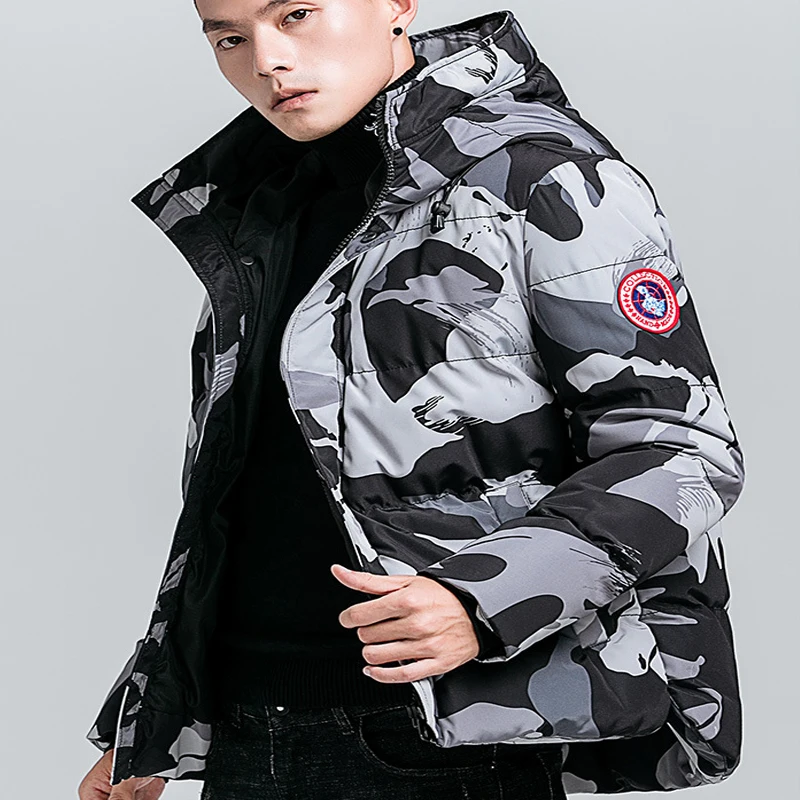 2019 NEW Fashionable Camouflage Winter Hooded Jackets Casual Men's Parkas Coats Military Thicken Warm Male Overcoat Streetwear