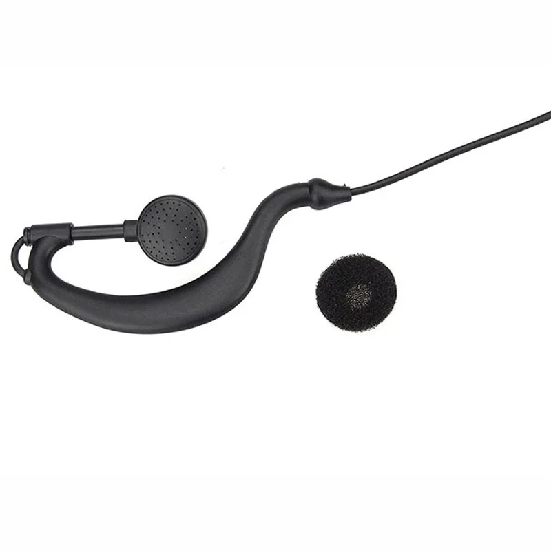G Shaped Earphone Headphone with PTT Microphone for Motorola Cobra Talkabout MR350R T6200C T6200 SX500 FV200 Radio Walkie Talk |