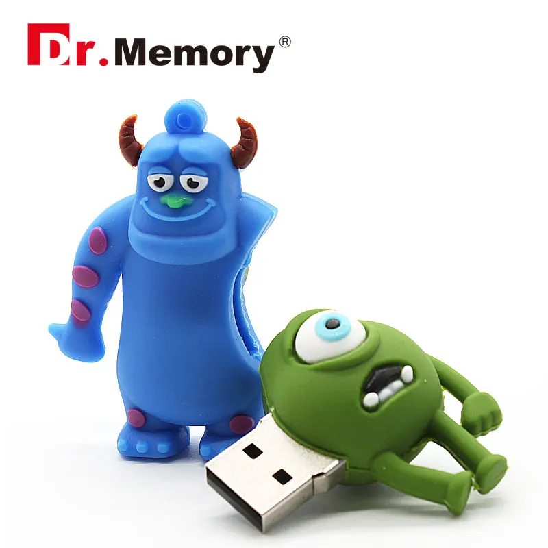 Смешные с рисунком в виде монстра из мультфильма 64 Гб USB флеш накопители милые