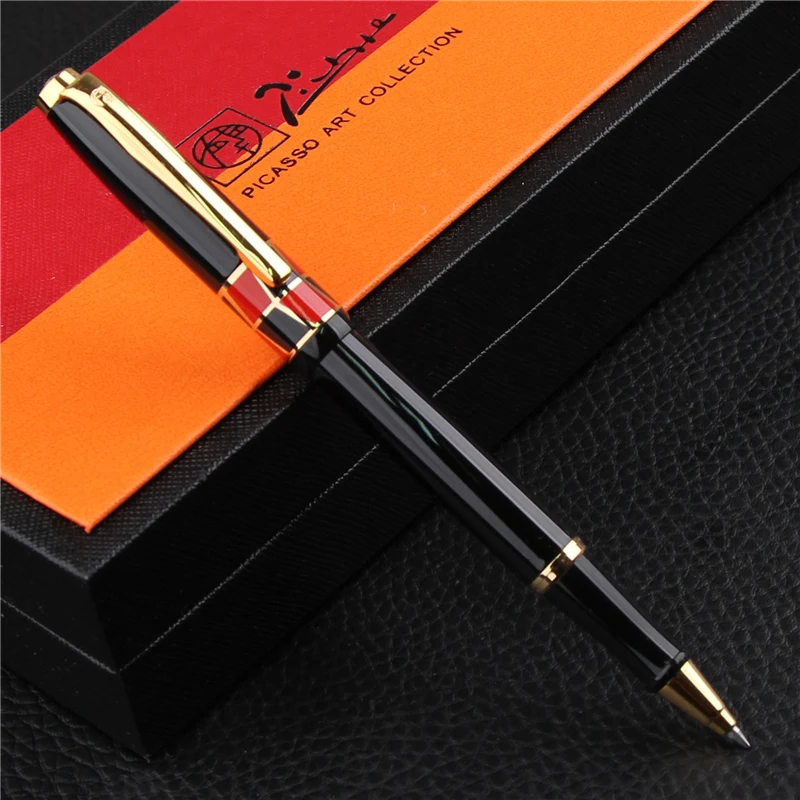 With Box--Black Пикассо 923 BRAQUE шариковая ручка с заправкой чернил, Подарочная коробка на выбор для офиса, бизнеса, школы, подарочная ручка - Цвет: With Box--Black
