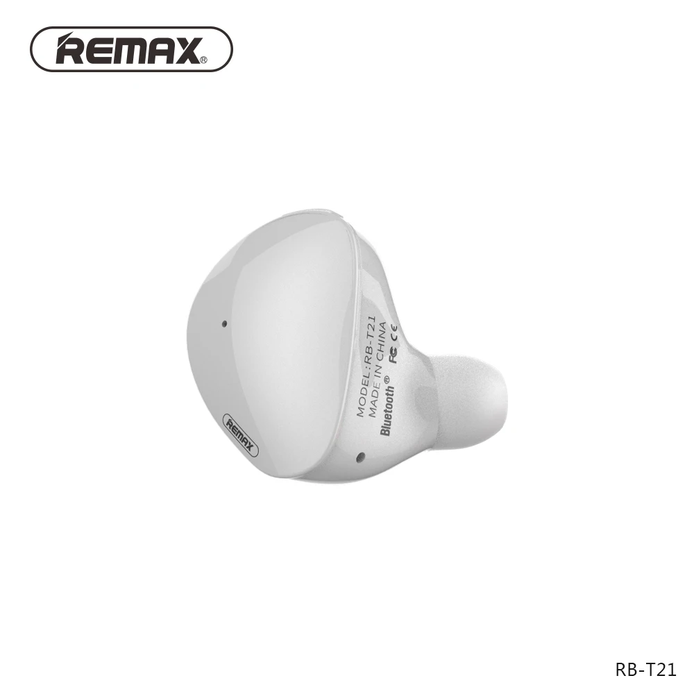 Оригинальный Remax Bluetooth наушники в ухо мини с HD микрофон Беспроводная гарнитура MP3