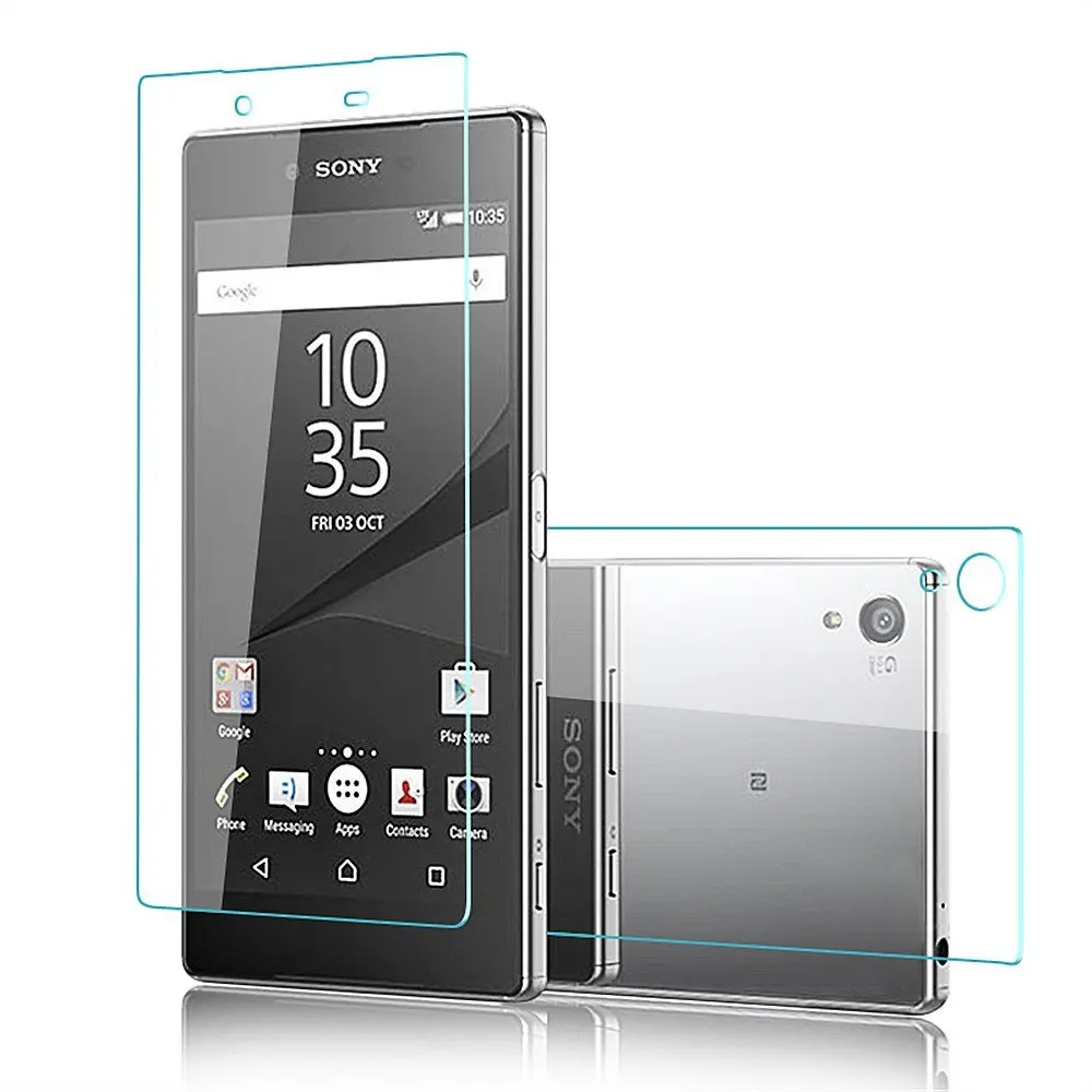 Переднее+ заднее 9H 0,26 мм закаленное стекло для sony Xperia Z Z1 Z2 Z3 Z4 Z5 Compact Premium M4 Aqua M5 защитная пленка Sklo