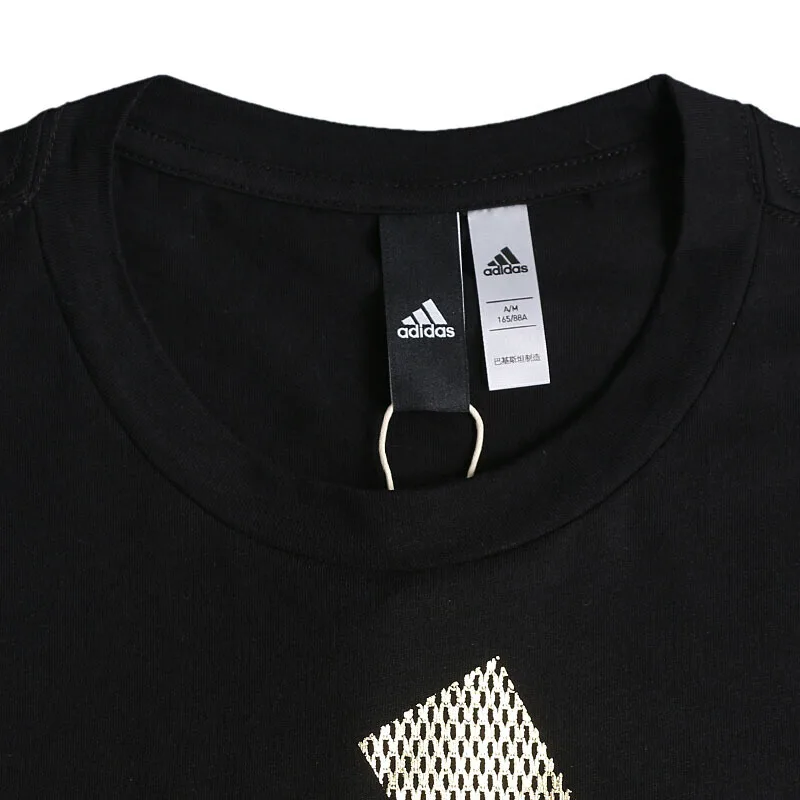 Оригинальная футболка с коротким рукавом Adidas GRAPHICS BOS женская из фольги