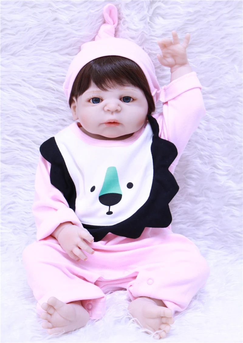 Кукла реборн силиконовая реалистичная детский игровой домик милая розовая