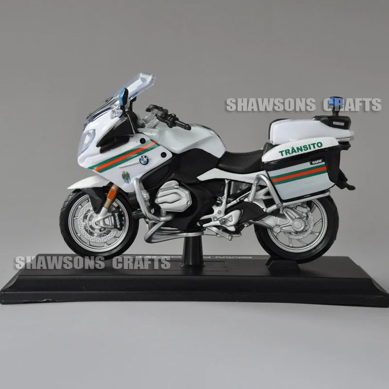 Литая модель игрушки Maisto 1:18 R1200 R 1200 RT полицейский Мотоцикл миниатюрный велосипед копия