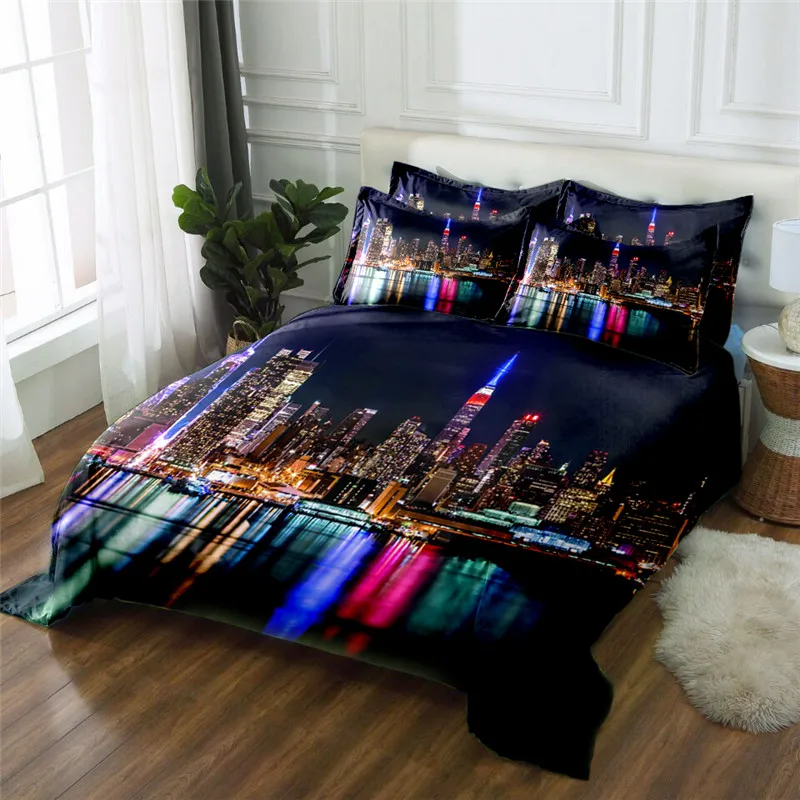 Комплект постельного белья из полиэстера с 3D принтом|sheet set|duvet cover setbedding set |